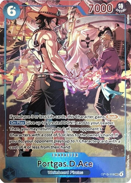 Portgas.D.Ace (119) (English Version 3rd Anniversary Set) trading card from One Piece Promotion Cards Portgas.D.Ace (119) (English Version 3rd Anniversary Set) - One Piece Promotion Cards One Piece trading card