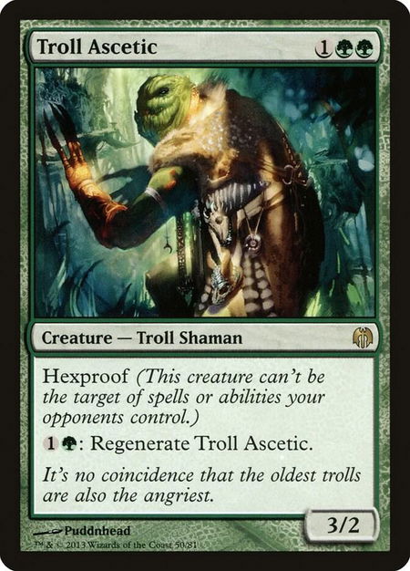 Troll Ascetic - Duel Decks: Heroes vs. Monsters Magic: The Gathering trading card