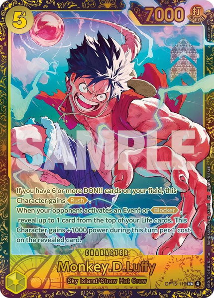 Monkey.D.Luffy (OP15-119) trading card from One Piece Promotion Cards Monkey.D.Luffy (OP15-119) - One Piece Promotion Cards One Piece trading card