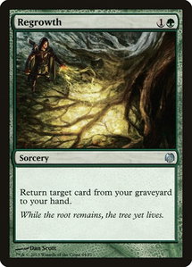 Regrowth - Duel Decks: Heroes vs. Monsters (DDL) #64 - Uncommon Magic: The Gathering Trading Card