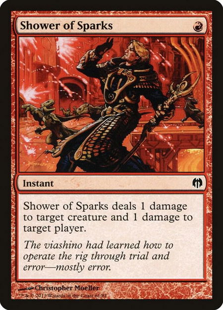 Shower of Sparks - Duel Decks: Heroes vs. Monsters Magic: The Gathering trading card