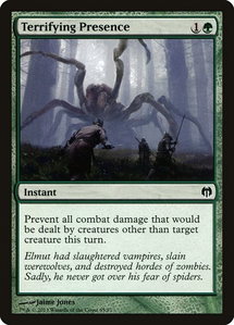 Terrifying Presence - Duel Decks: Heroes vs. Monsters (DDL) #65 - Common Magic: The Gathering Trading Card