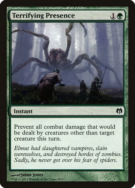 Terrifying Presence - Duel Decks: Heroes vs. Monsters Magic: The Gathering trading card