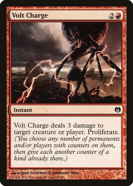Volt Charge trading card from Duel Decks: Heroes vs. Monsters Volt Charge - Duel Decks: Heroes vs. Monsters Magic: The Gathering trading card