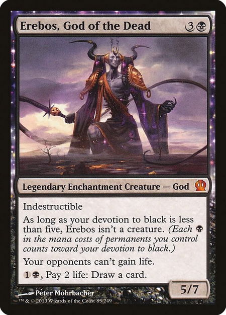 Erebos, God of the Dead - Theros Magic: The Gathering trading card