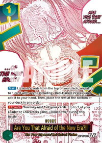 Are You That Afraid of the New Era?! (Alternate Art) - The World's Strongest Warriors (OP17) #OP17-037 - Rare One Piece Trading Card