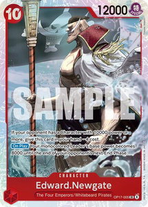 Edward.Newgate (005) - The World's Strongest Warriors (OP17) #OP17-005 - Super Rare One Piece Trading Card