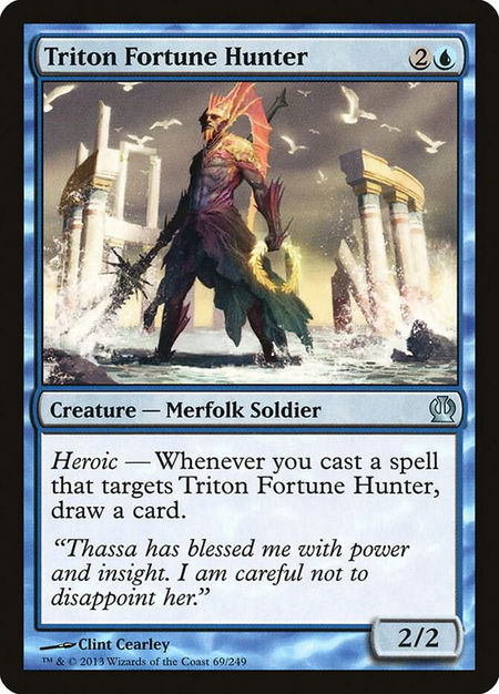 Triton Fortune Hunter - Theros Magic: The Gathering trading card