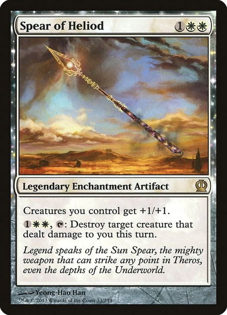 Spear of Heliod - Theros Magic: The Gathering trading card