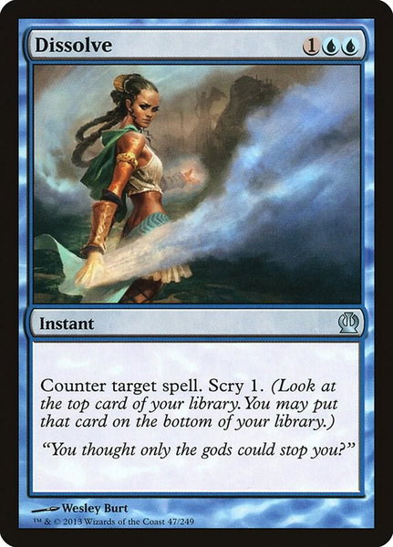 Dissolve - Theros Magic: The Gathering trading card