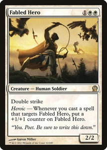 Fabled Hero - Theros (THS) #12 - Rare Magic: The Gathering Trading Card