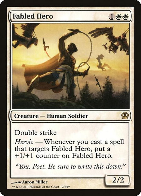 Fabled Hero - Theros Magic: The Gathering trading card