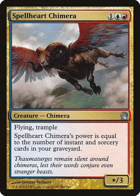 Spellheart Chimera - Theros Magic: The Gathering trading card
