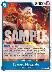 Edward.Newgate (040) - The World's Strongest Warriors (OP17) #OP17-040 - Rare One Piece Trading Card