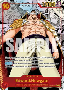 Edward.Newgate (005) (Manga) - The World's Strongest Warriors (OP17) #OP17-005 - Super Rare One Piece Trading Card