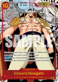 Edward.Newgate (005) (Manga) - The World's Strongest Warriors (OP17) #OP17-005 - Super Rare One Piece Trading Card
