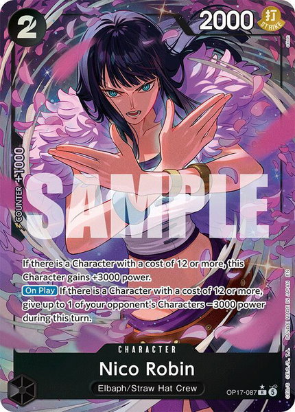 Nico Robin (Alternate Art) trading card from The World's Strongest Warriors Nico Robin (Alternate Art) - The World's Strongest Warriors One Piece trading card