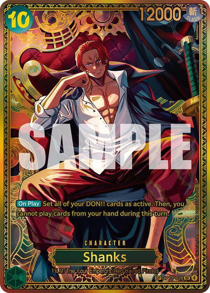 Shanks (OP13-028) (SP) - The World's Strongest Warriors One Piece trading card