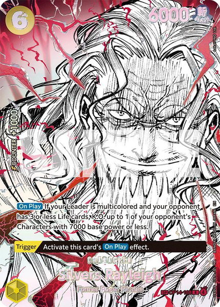 Silvers Rayleigh (OP14-108) (SP) - The World's Strongest Warriors One Piece trading card
