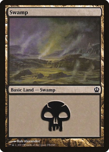 Swamp (238) - Theros Magic: The Gathering trading card