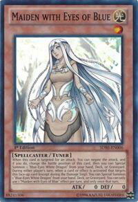 Maiden with Eyes of Blue - Structure Deck: Saga of Blue-Eyes White Dragon (SDBE) #SDBE-EN006 - Super Rare YuGiOh Trading Card
