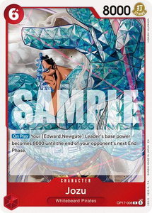 Jozu - The World's Strongest Warriors (OP17) #OP17-008 - Rare One Piece Trading Card