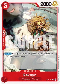 Rakuyo - The World's Strongest Warriors (OP17) #OP17-016 - Uncommon One Piece Trading Card