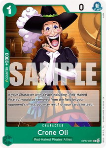 Crone Oil - The World's Strongest Warriors (OP17) #OP17-021 - Uncommon One Piece Trading Card