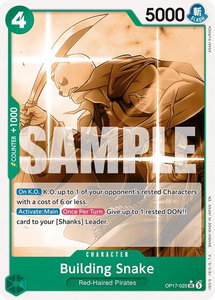 Building Snake (Pandaman Art) - The World's Strongest Warriors (OP17) #OP17-025 - Uncommon One Piece Trading Card