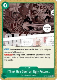 I Think He's Seen an Ugly Future... - The World's Strongest Warriors (OP17) #OP17-038 - Common One Piece Trading Card