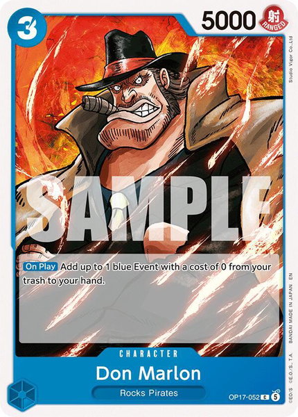 Don Marlon trading card from The World's Strongest Warriors Don Marlon - The World's Strongest Warriors One Piece trading card
