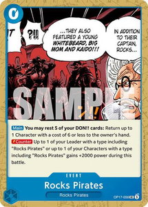 Rocks Pirates - The World's Strongest Warriors (OP17) #OP17-056 - Uncommon One Piece Trading Card