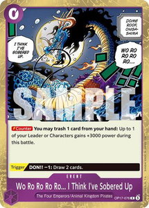 Wo Ro Ro Ro Ro... I Think I've Sobered Up - The World's Strongest Warriors (OP17) #OP17-076 - Rare One Piece Trading Card