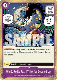 Wo Ro Ro Ro Ro... I Think I've Sobered Up - The World's Strongest Warriors (OP17) #OP17-076 - Rare One Piece Trading Card