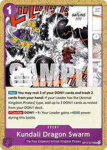 Kundali Dragon Swarm - The World's Strongest Warriors (OP17) #OP17-077 - Uncommon One Piece Trading Card