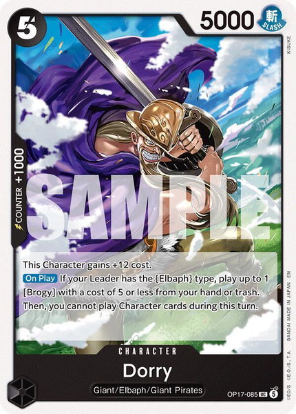 Dorry trading card from The World's Strongest Warriors Dorry - The World's Strongest Warriors One Piece trading card