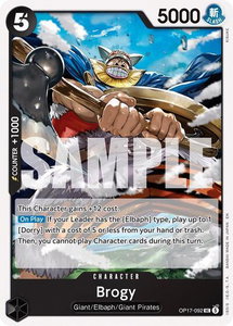 Brogy - The World's Strongest Warriors (OP17) #OP17-092 - Uncommon One Piece Trading Card