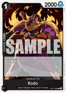 Rodo - The World's Strongest Warriors (OP17) #OP17-094 - Uncommon One Piece Trading Card