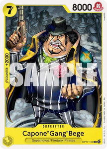 Capone"Gang"Bege - The World's Strongest Warriors (OP17) #OP17-100 - Common One Piece Trading Card