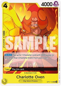 Charlotte Oven - The World's Strongest Warriors (OP17) #OP17-102 - Uncommon One Piece Trading Card