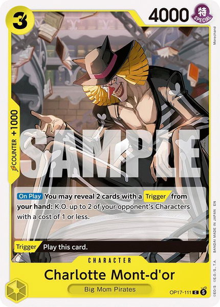 Charlotte Mont-d'or trading card from The World's Strongest Warriors Charlotte Mont-d'or - The World's Strongest Warriors One Piece trading card