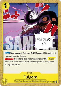 Fulgora - The World's Strongest Warriors (OP17) #OP17-116 - Uncommon One Piece Trading Card