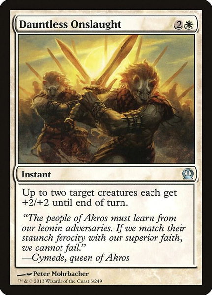 Dauntless Onslaught - Theros Magic: The Gathering trading card