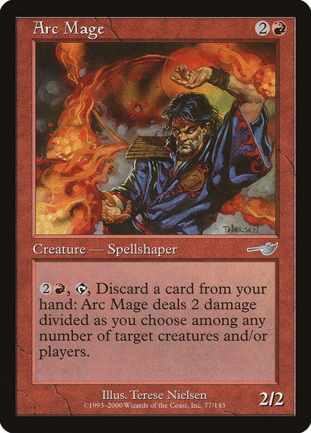 Arc Mage - Nemesis Magic: The Gathering trading card