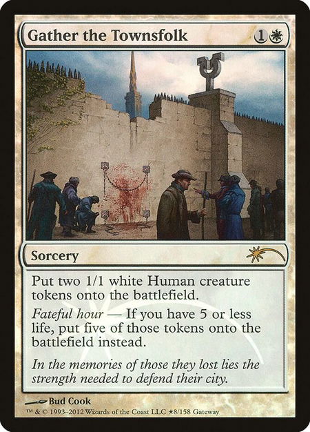 Gather the Townsfolk - WPN & Gateway Promos Magic: The Gathering trading card