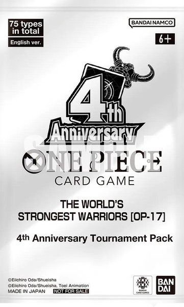 The World's Strongest Warriors - 4th Anniversary Tournament Pack - The World's Strongest Warriors Release Event Cards One Piece trading card