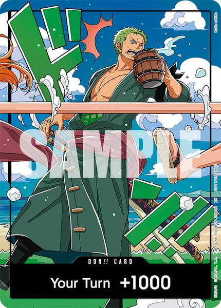 DON!! Card (World United) (Zoro) - One Piece Promotion Cards One Piece trading card