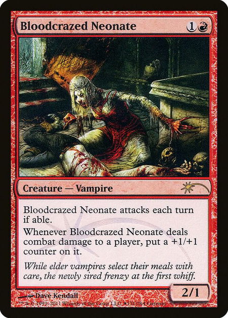 Bloodcrazed Neonate trading card from WPN & Gateway Promos Bloodcrazed Neonate - WPN & Gateway Promos Magic: The Gathering trading card