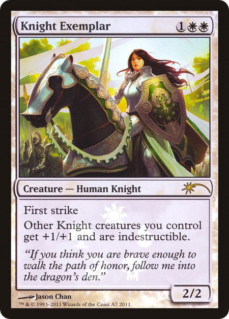 Knight Exemplar - Media Promos Magic: The Gathering trading card