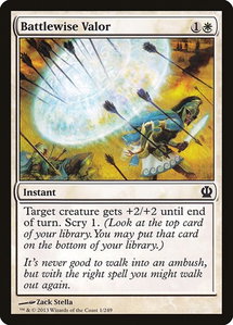 Battlewise Valor - Theros (THS) #1 - Common Magic: The Gathering Trading Card